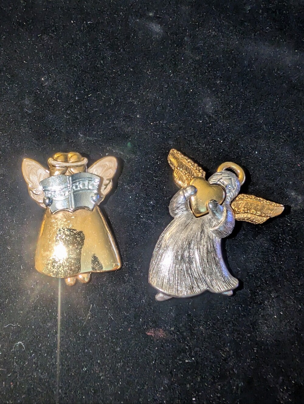 Liz ClaiborneAngel Brooch Pin Set in Gold & Silver Tones